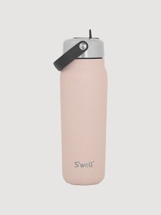 Ge&iuml;soleerde drinkbeker Himalayan Salt met rietje