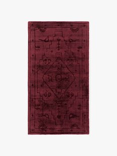 Handgeweven viscose vloerkleed Shaila