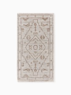 Handgeweven viscose vloerkleed Shaila