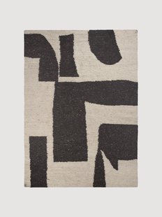 Handgeweven laagpolig wollen vloerkleed Piece