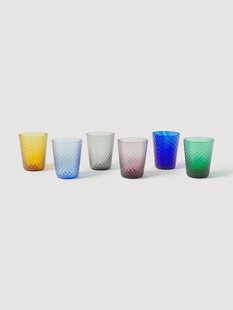 Handgemaakte tumblers Isolano, 6-delig