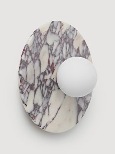 Wand- en plafondlamp Cehlani van Calacatta Viola marmer