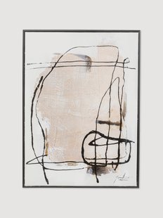 Handbeschilderd ingelijst canvasdoek Dust