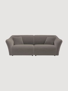 Modulaire fluwelen bank Flora (2-zits)