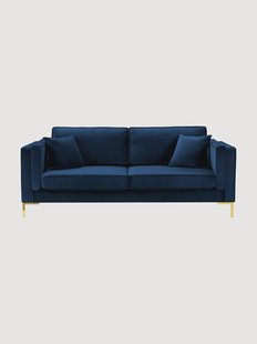 Fluwelen 3-zitsbank Luis