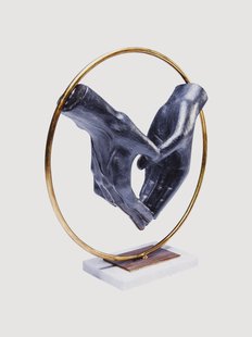 Decoratief object Elements Heart van marmer