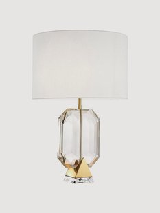 Handgemaakte kristallen tafellamp Emerald