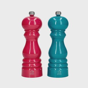 Peugeot - Paris Peper- en Zoutmolen set 18 cm Zuurstokroze en Pacific Blauw