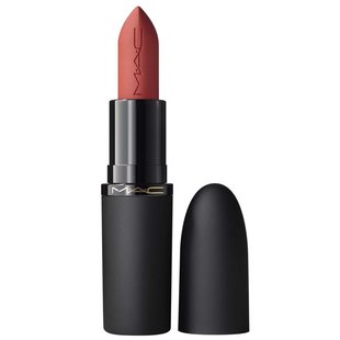 MAC Powder Kiss Hazy Matte Lipstick Brickthrough