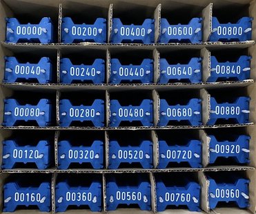 Signumat plaatjes blauw wit 0-999