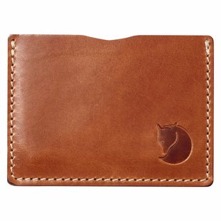 Fjällräven övik card holder cognac