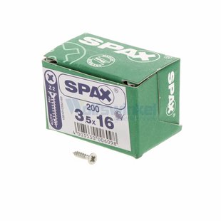 Spaanpl schr vz pk 3.5x16 poz (200) spax