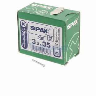 Spaanpl schr vz pk 3.5x35 poz (200) spax