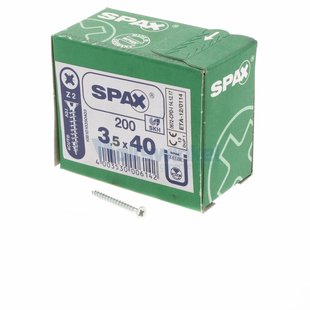 Spaanpl schr vz pk 3.5x40 poz (200) spax