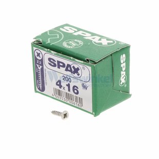 Spaanpl schr vz pk 4.0x16 poz (200) spax