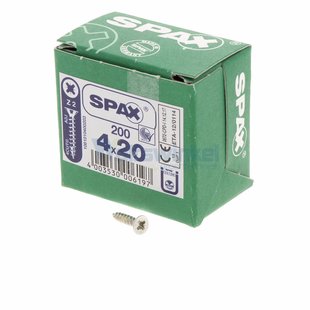 Spaanpl schr vz pk 4.0x20 poz (200) spax