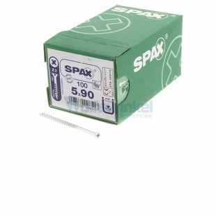 Spaanpl schr vz pk 5.0x90 poz (100) spax
