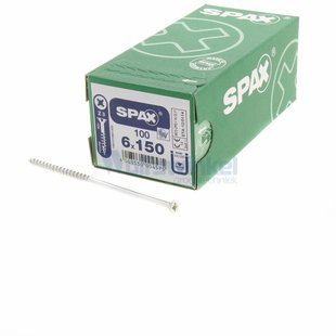 Spaanpl schr vz pk 6.0x150 poz(100) spax