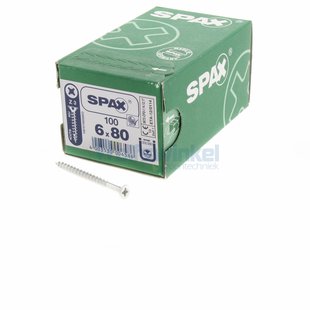 Spaanpl schr vz pk 6.0x80 poz (100) spax