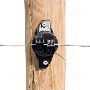 Gallagher W-isolator zwart (25 stuks) - Isolatie van draad op houten palen