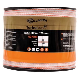 Gallagher TurboLine Lint 20mm wit (200 meter) - Betrouwbare lintafrastering