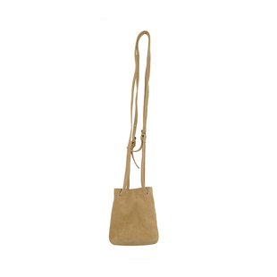 Zusss suède mini tasje beige dames tas