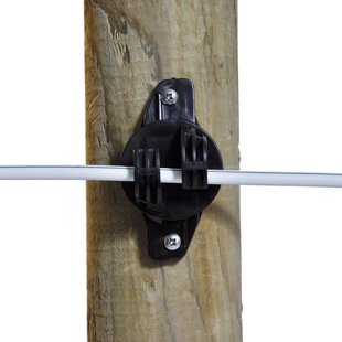 Gallagher W-Isolator Super Zwart (25) - Stevige isolatoren voor hoogwaardige draadafrasteringen