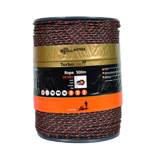 Gallagher Duopack TurboLine Cord Terra (2x500m) - Robuuste stroomgeleiding in terra kleur