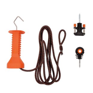 Gallagher Doorgangsset Elastisch Cord Terra - Flexibele en veilige doorgangen in schrikdraadafrasteringen