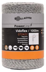Gallagher Vidoflex 6 Powerline Wit (1000m) - Voor lange en betrouwbare stroomgeleiding