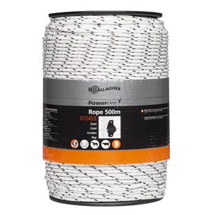 Gallagher PowerLine Cord Wit (500m) - Voor langdurige stroomgeleiding in grote installaties