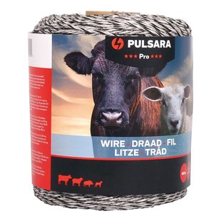 Pulsara Schrikdraad Pro 400m Wit – Geleidend Draad Voor Vee En Paarden
