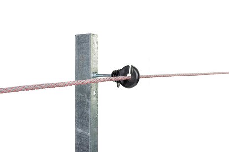 Pulsara Multi-Isolator Bolt-On Voor Paal Zwart Kunststof Isolator