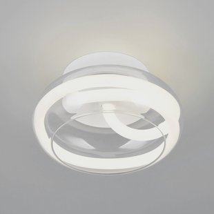 Trio Lighting LED wandlamp Tarsia, mat wit, Ø 21,5 cm, glas