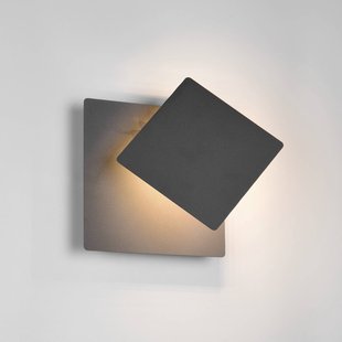 Trio Lighting LED wandlamp Mio, matzwart, breedte 18 cm, metaal