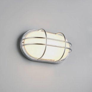 Trio Lighting Buitenwandlamp Tumen, zinkkleurig, breedte 26 cm, metaal, IP44