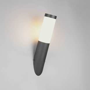 Trio Lighting Buitenwandlamp Trioto, matzwart, hoogte 39 cm, roestvrij staal