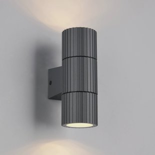 Trio Lighting Buitenwandlamp Parana, antraciet, hoogte 16 cm, metaal, 2-lamps.