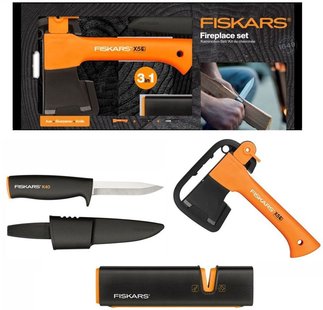 Fiskars x5 fireplace set