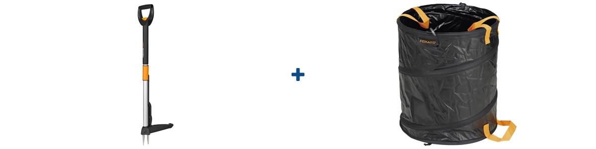 Fiskars smartfit + gratis popup zak 56 l