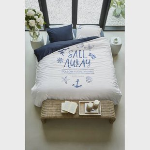 Riviera Maison katoenen dekbedovertrek 1-persoons (140x220 cm)