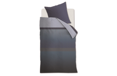 Kardol Sashiko Dekbedovertrek Blue Grey | Swiss Sense