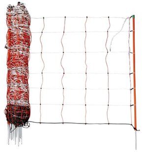 AKO Wolvennet 122 cm dubbele punt 50 m wit/blauw TitanNet Premium Vario