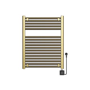 Elektrische Radiator BWS Lara 76.6x60 Cm Smart Wifi Geborsteld Messing PVD