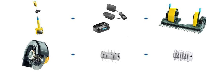 Gloria multibrush li-on plus set compl.