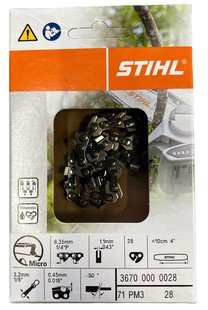 Stihl zaagketting pm3 1/4  1,1  28 10cm
