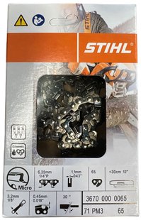 Stihl zaagketting pm3 1/4  1,1  65 30cm