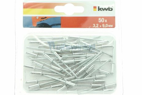 Kwb 50 popnagels 3,2 x 9,0 mm