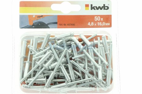 Kwb 50 popnagels 4,8 x 16,0 mm
