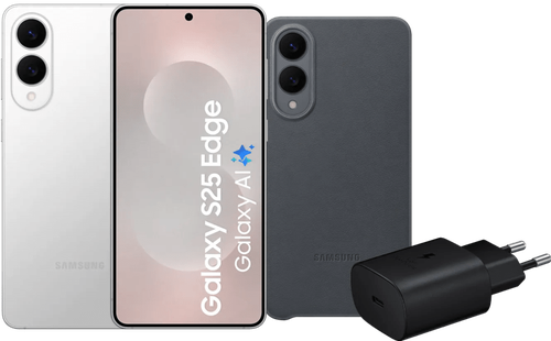 Samsung Galaxy S25 Edge 256GB Zilver 5G + Accessoirepakket